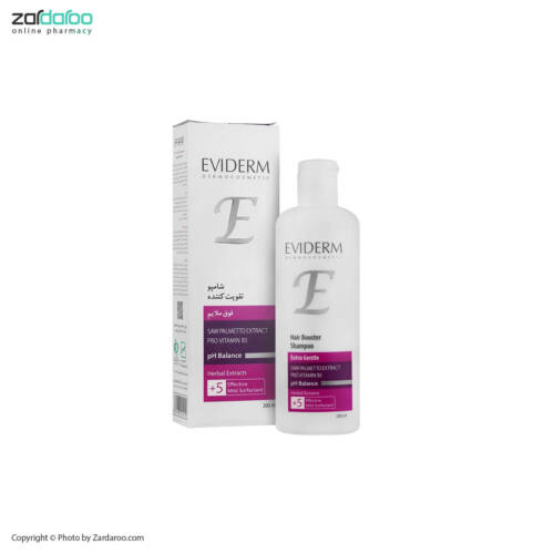 سسس شامپو فاقد سولفات فوق ملایم تقویت کننده اویدرم Eviderm