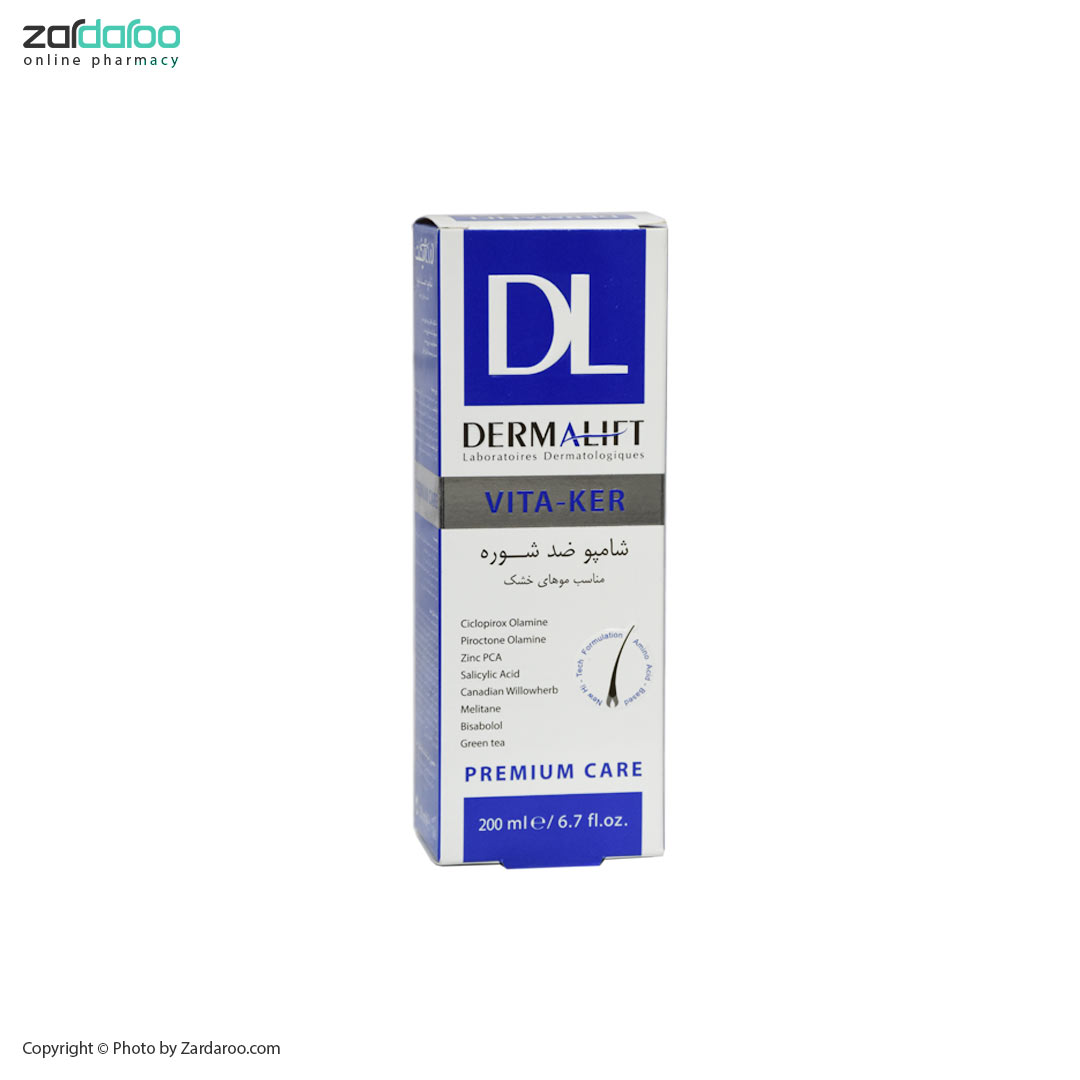 شامپو ضد شوره موی خشک ویتا کر درمالیفت Dermalift 4 شامپو ضد شوره موی خشک ویتا کر درمالیفت Dermalift