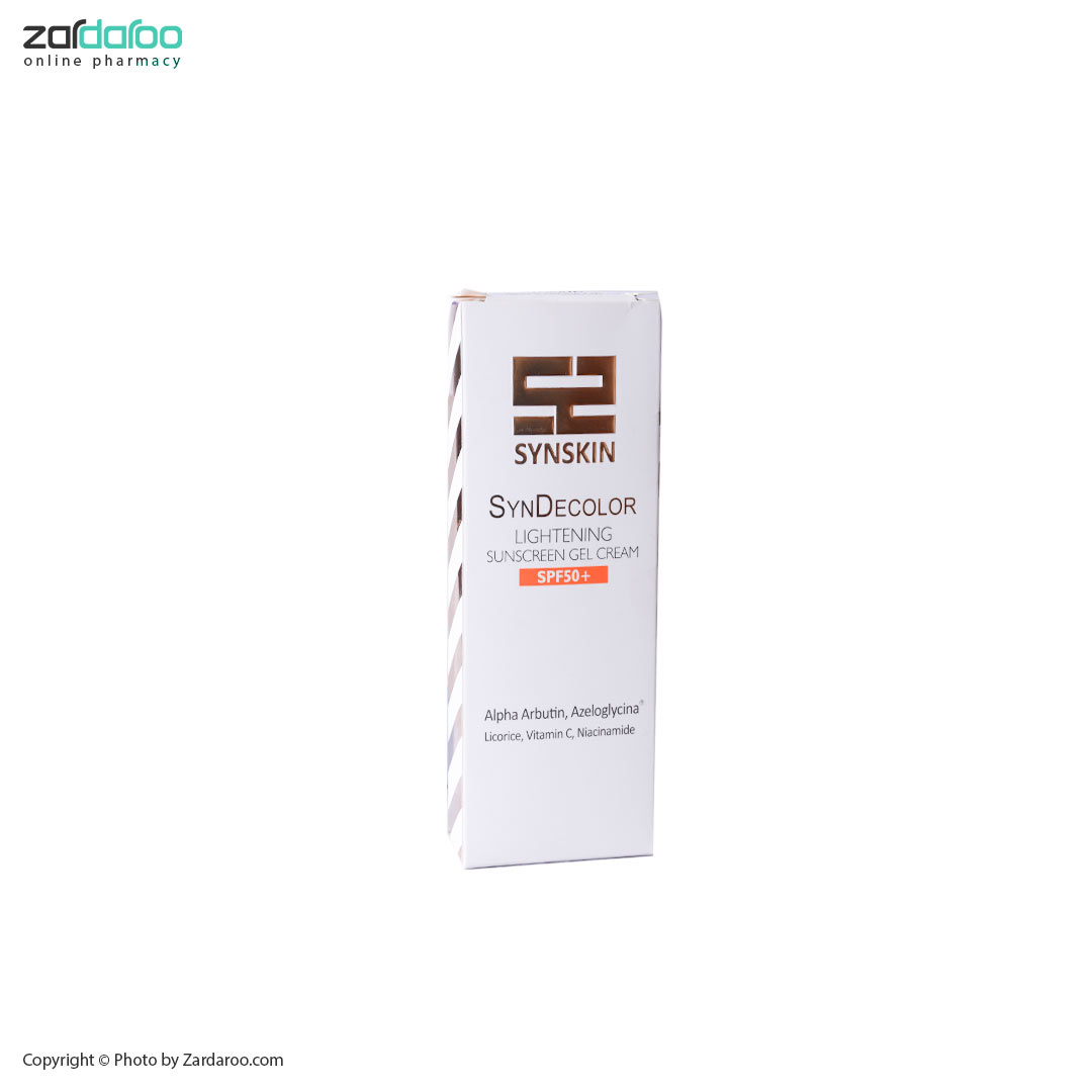 ژل کرم ضد آفتاب و روشن کننده ساین اسکین Syn Skin 4 ژل کرم ضد آفتاب و روشن کننده ساین اسکین Syn Skin