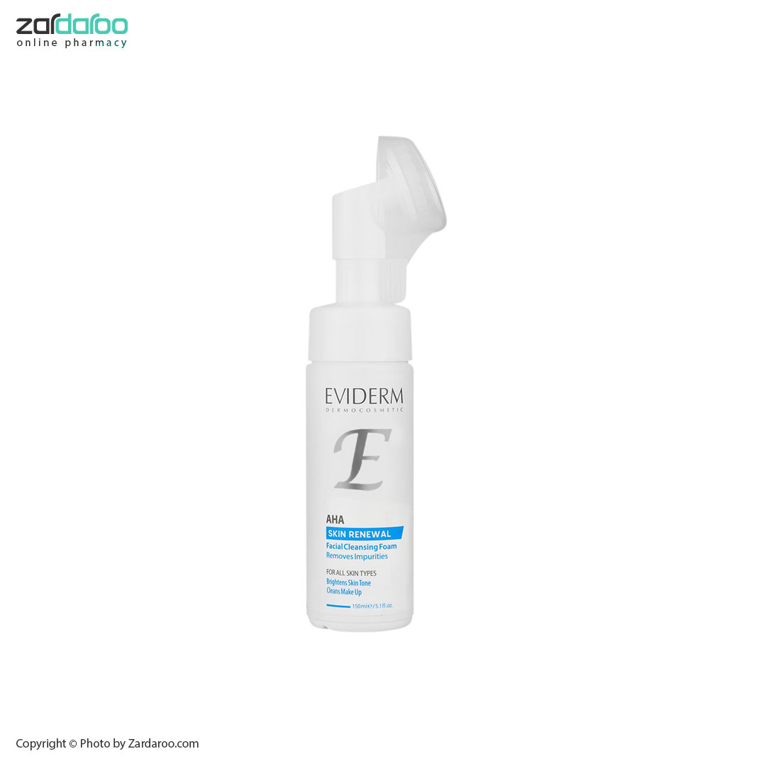 فوم شستشوی صورت حاوی 10% AHA لایه بردار اویدرم Eviderm 4 فوم شستشوی صورت حاوی 10% AHA لایه بردار اویدرم Eviderm