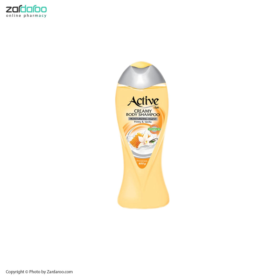 شامپو بدن کرمی مدل Vanilla And Honey اکتیو active 4 شامپو بدن کرمی مدل Vanilla And Honey اکتیو active