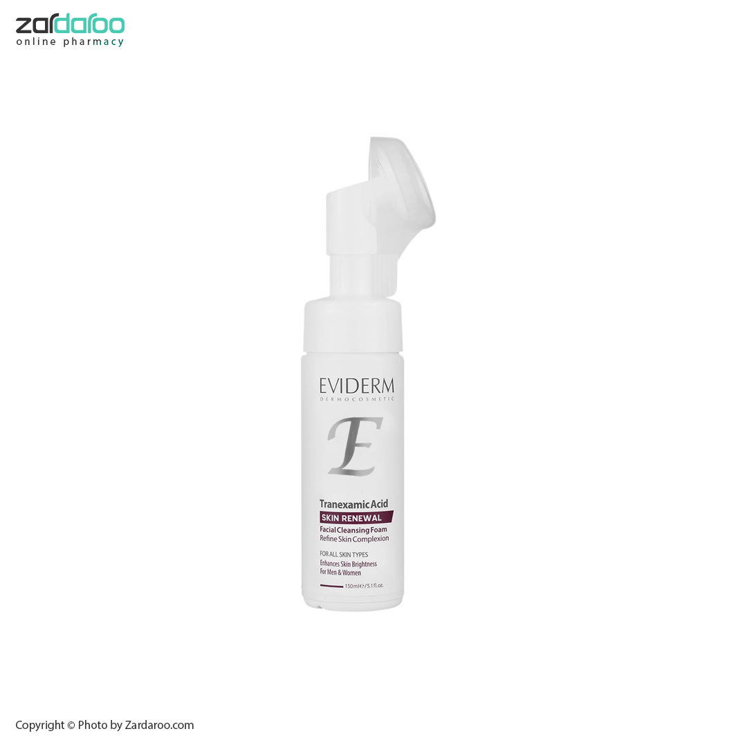 فوم شستشوی صورت ضدلک حاوی ترانگزامیک اسید اویدرم Eviderm 4 فوم شستشوی صورت ضدلک حاوی ترانگزامیک اسید اویدرم Eviderm