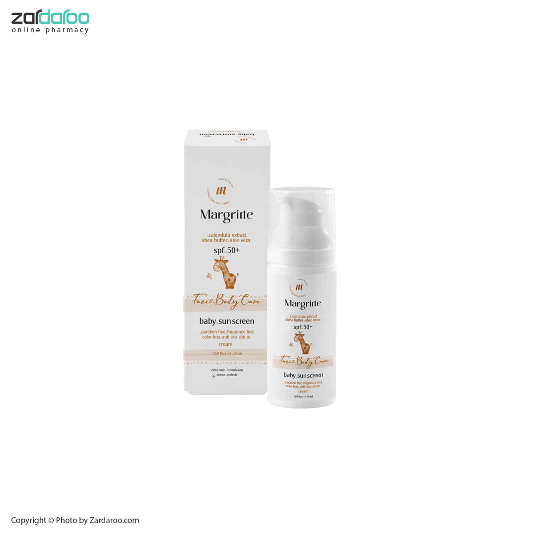 کرم ضد آفتاب کودک SPF50 مارگریت Margritte 4 کرم ضد آفتاب کودک SPF50 مارگریت Margritte