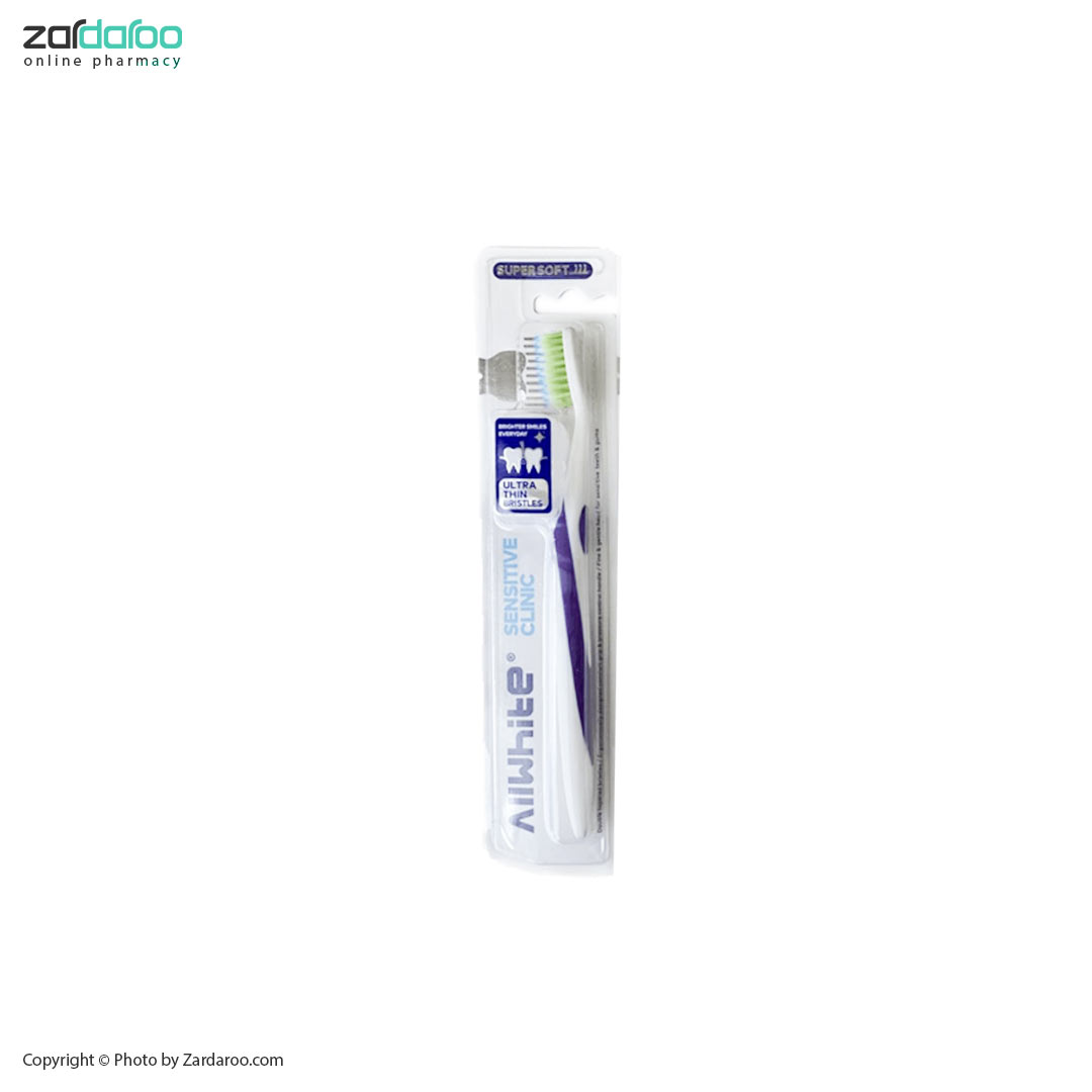 مسواک دارای الیاف نرم کلینیک سافت سنسیتیو آل وایت AllWhite 4 مسواک دارای الیاف نرم کلینیک سافت سنسیتیو آل وایت AllWhite