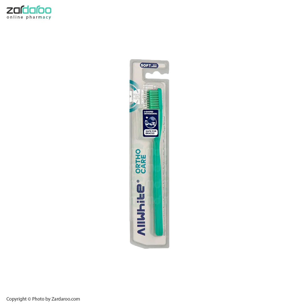 مسواک نرم مدل Ortho care آل وایت AllWhite 4 مسواک نرم مدل Ortho care آل وایت AllWhite