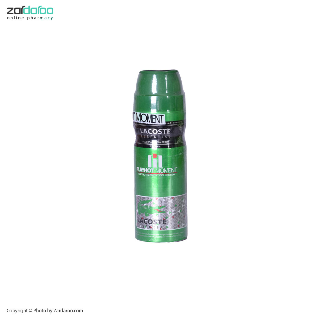 اسپری بدن 200میلی لیتر مردانه مدل Lacoste پلی هات مومنت Playhot Moment 4 اسپری بدن 200میلی لیتر مردانه مدل Lacoste پلی هات مومنت Playhot Moment