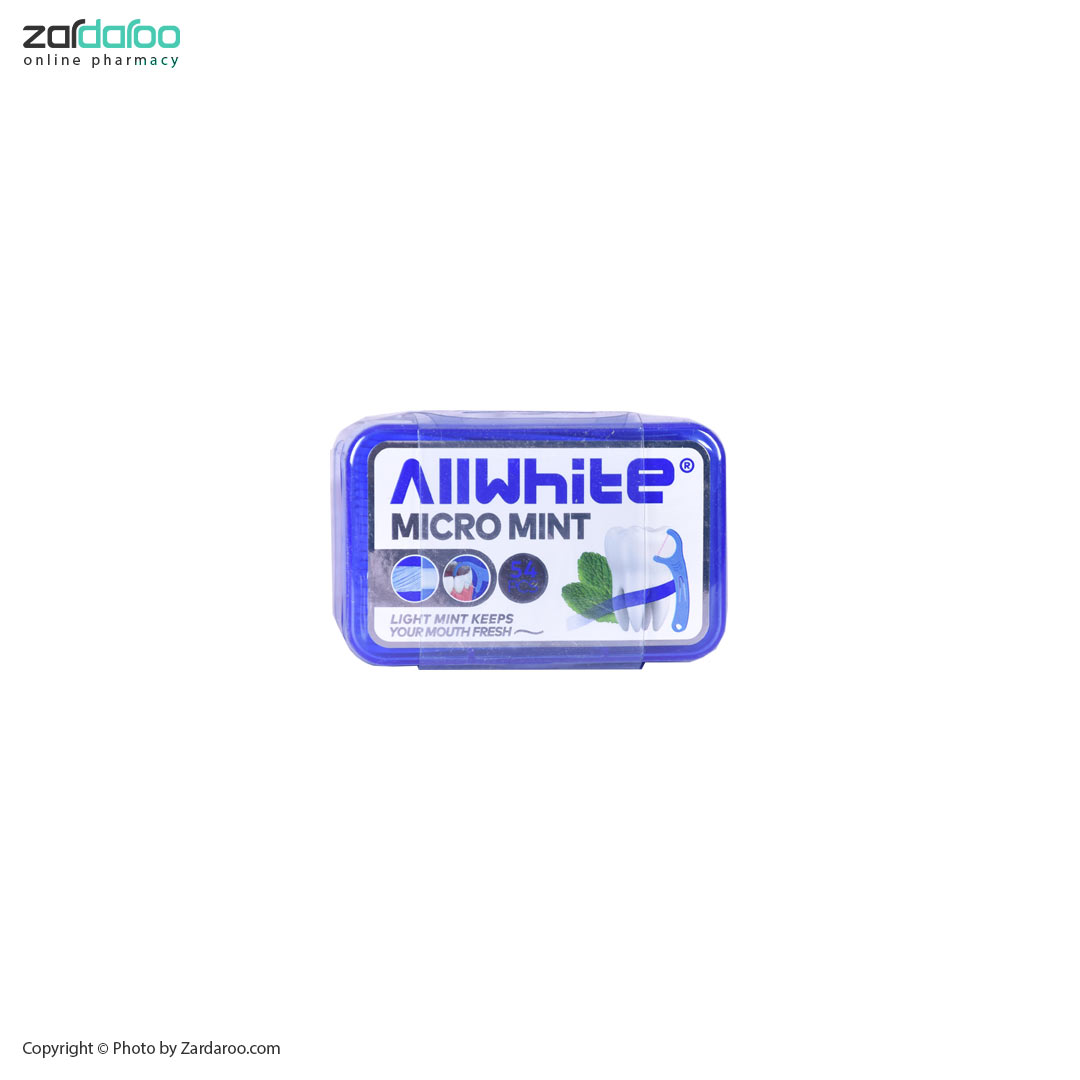 نخ دندان 54 عددی ال وایت Allwhite 4 نخ دندان 54 عددی ال وایت Allwhite
