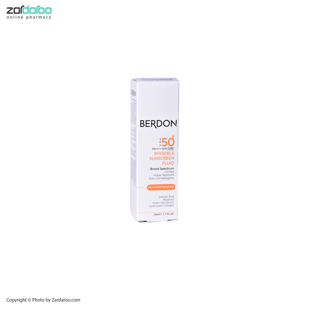 کرم ضد آفتاب بی رنگ پوست چرب و آکنه ای بردون Berdon 4 کرم ضد آفتاب بی رنگ پوست چرب و آکنه ای بردون Berdon