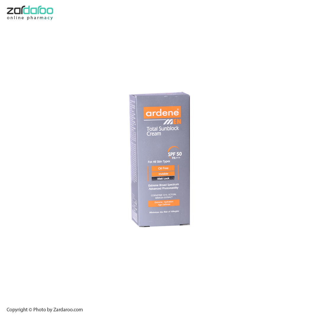 کرم ضد آفتاب آقایان SPF50 مدل Oil Free آردن Ardene 4 کرم ضد آفتاب آقایان SPF50 مدل Oil Free آردن Ardene