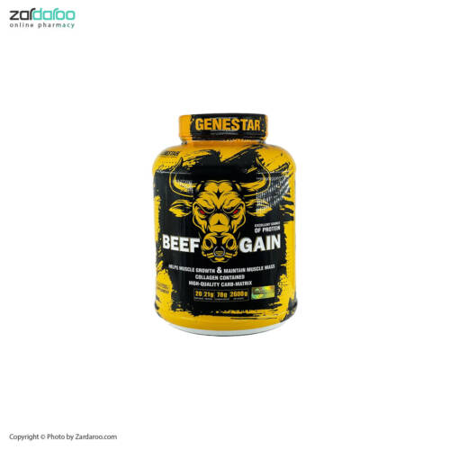 دابل شکلات پودر بیف گین 2600 گرم دابل شکلات ژن استار Gene star