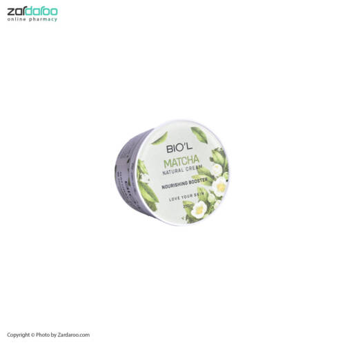 بیول عصاره ماچا کرم دست وصورت کاسه ای حاوی عصاره ماچا و روغن آووکادو 200ml بیول Bio’l