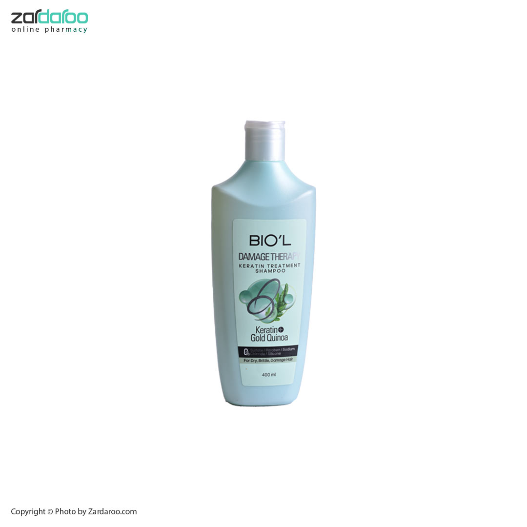 شامپو 400ml دمیج تراپی مناسب موهای خشک و آسیب دیده بیول Bio’l 4 شامپو 400ml دمیج تراپی مناسب موهای خشک و آسیب دیده بیول Bio’l