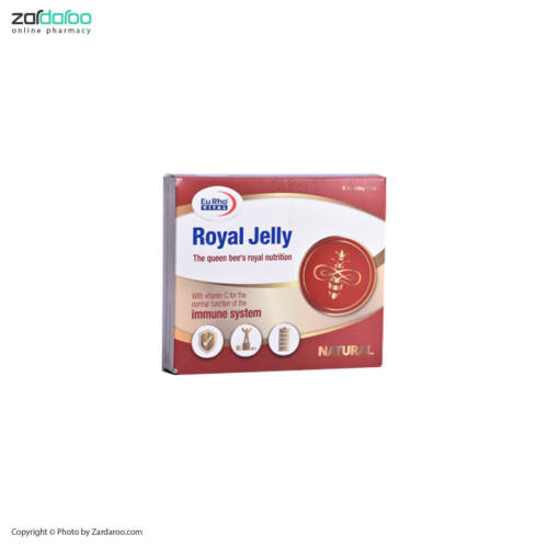 رویال ژلی ویال خوراکی 6عددی رویال ژلی یوروویتال Eurhovital