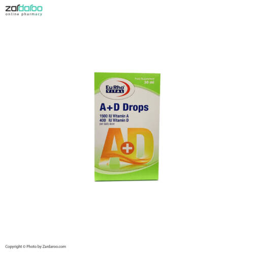 قطرهئ خور الکی قطره 30 میلی لیتر خوراکی آ+د یوروویتال EuRhovital
