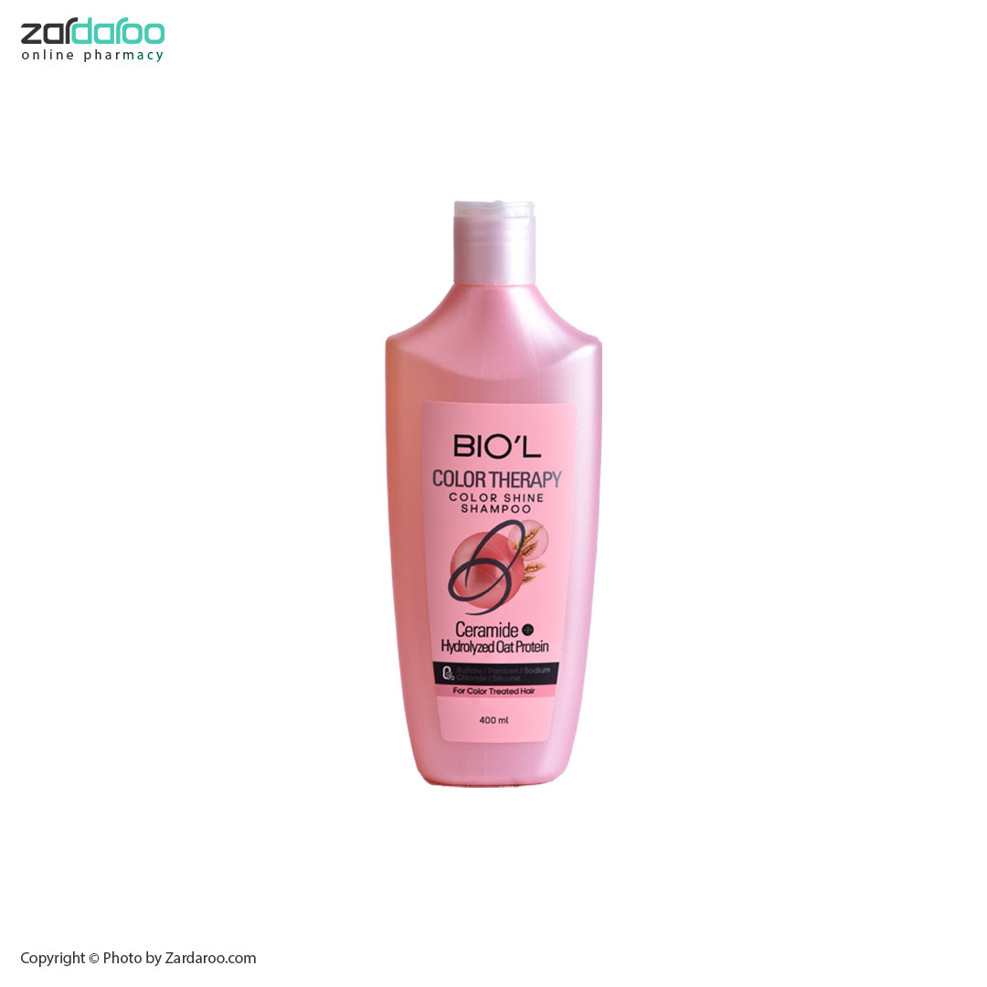 شامپو 400ml کالر تراپی موهای رنگ شده و دکلره شده بیول Bio’l 4 شامپو 400ml کالر تراپی موهای رنگ شده و دکلره شده بیول Bio’l