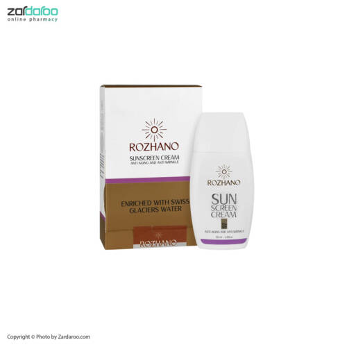 666666 کرم ضد آفتاب ضد چروک و ضد پیری SPF50 روژانو Rozhano