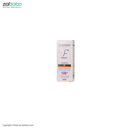 اویدرم کرم ضد آفتاب رنگی اوی وایت SPF50 اویدرم Eviderm