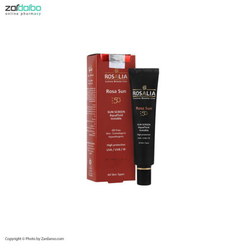 رزالیا 1 کرم ضد آفتاب بی رنگ رزاسان SPF50 رزالیا Rosalia