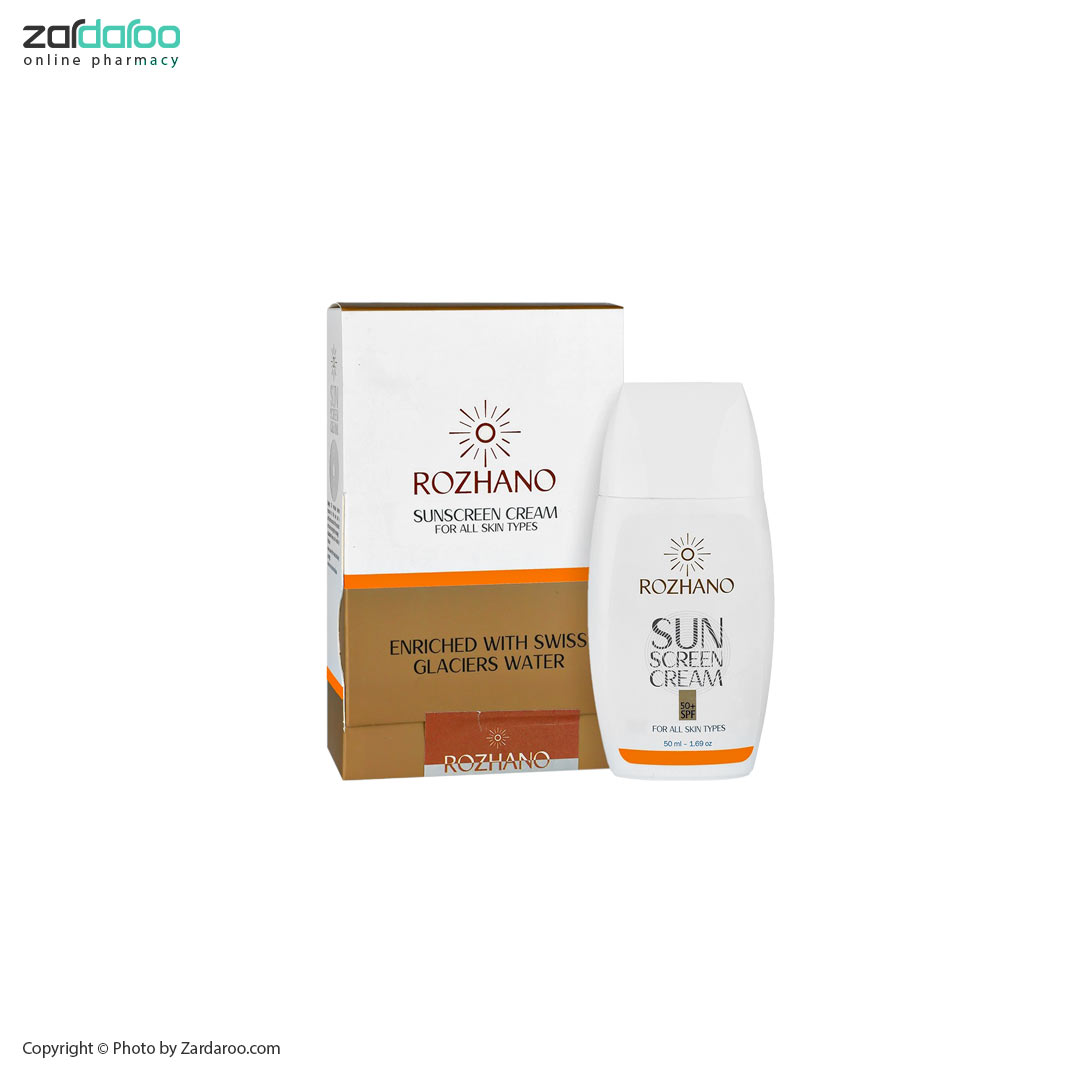 رومنزو کرم ضد آفتاب و ضد لک بی رنگ SPF50 روژانو Rozhano