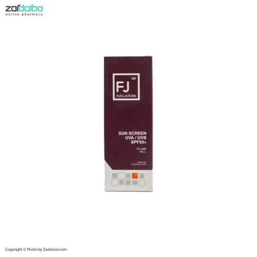 سبسب کرم ضد آفتاب بی رنگ SPF50 جالراون انواع پوست 50 میل اف FJ