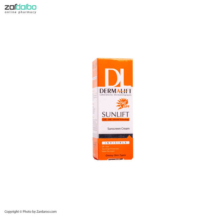 کرم ضد آفتاب بی رنگ پوست چرب SPF50 سان درمالیفت Dermalift 5 کرم ضد آفتاب بی رنگ پوست چرب SPF50 سان درمالیفت Dermalift