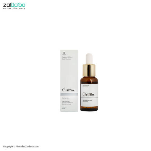 ششش سرم تنظیم کننده چربی پوست 30میلی لیتر مدل Niacinamide گریفین Griffin