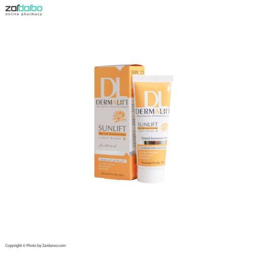 01 کرم ضد آفتاب SPF50 پوست خشک و معمولی درمالیفت Dermalift