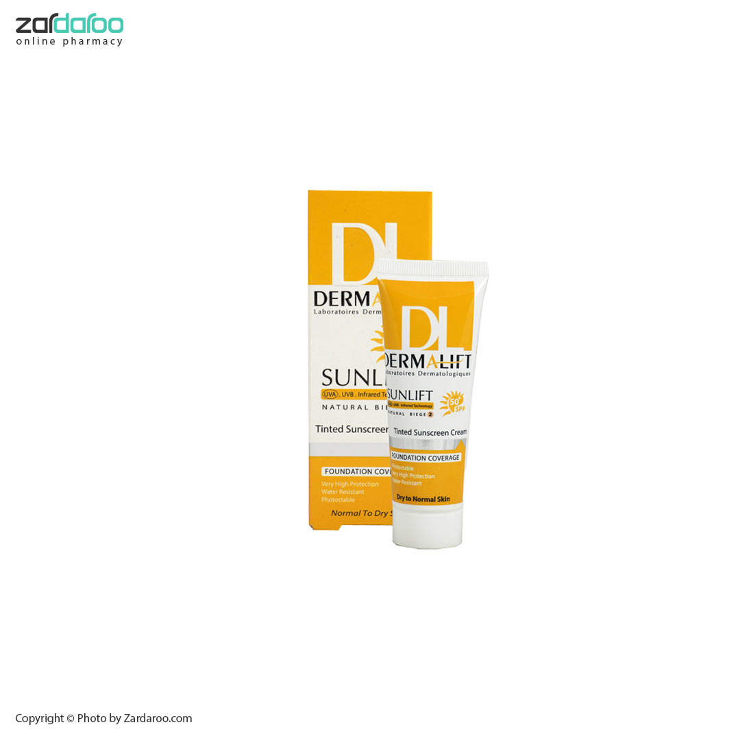 کرم ضد آفتاب SPF50 پوست خشک و معمولی درمالیفت Dermalift 5 کرم ضد آفتاب SPF50 پوست خشک و معمولی درمالیفت Dermalift - Image 2