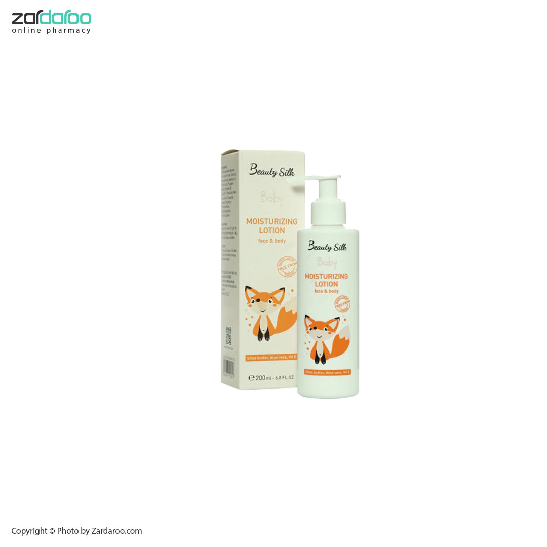 لوسیون مرطوب کننده صورت و بدن کودک بیوتی سیلک Beauty silk 4 لوسیون مرطوب کننده صورت و بدن کودک بیوتی سیلک Beauty silk