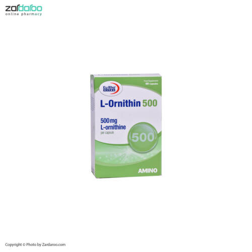 اورنیتین قرص 60 عددی ال اورنیتین 500 میلی گرم یوروویتال Eurovital