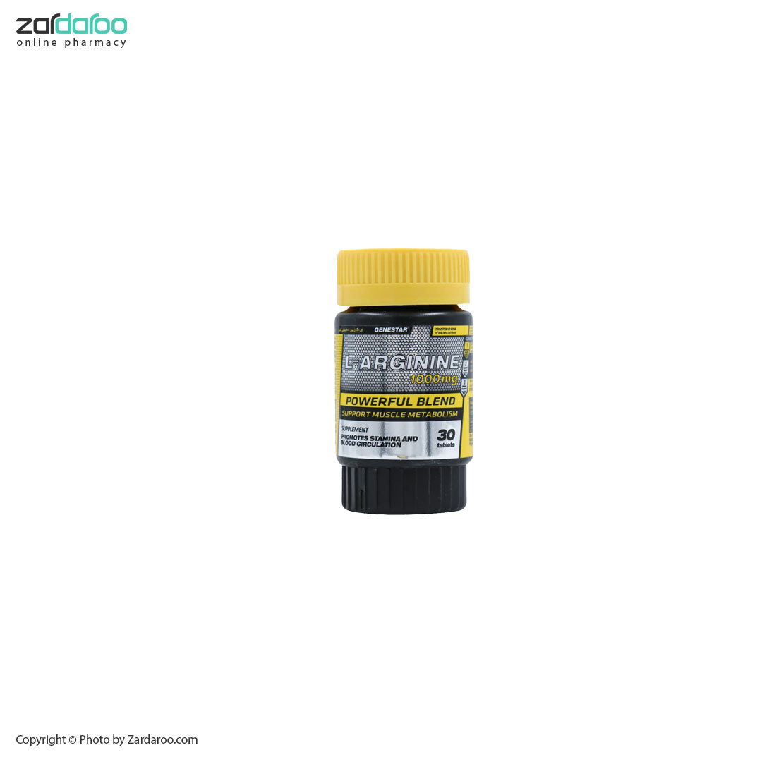 قرص 30 عددی ال آرژنین 1000 میلی گرم ژن استار Genestar 5 قرص 30 عددی ال آرژنین 1000 میلی گرم ژن استار Genestar - تصویر 2