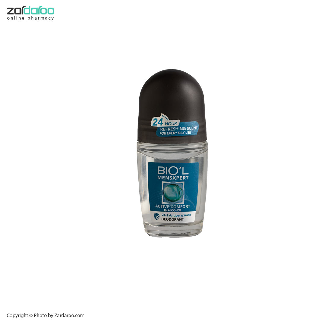 رول ضد تعریق مردانه مدل Active Comfort حجم 50 میلی لیتر بیول Bio’l 4 رول ضد تعریق مردانه مدل Active Comfort حجم 50 میلی لیتر بیول Bio’l