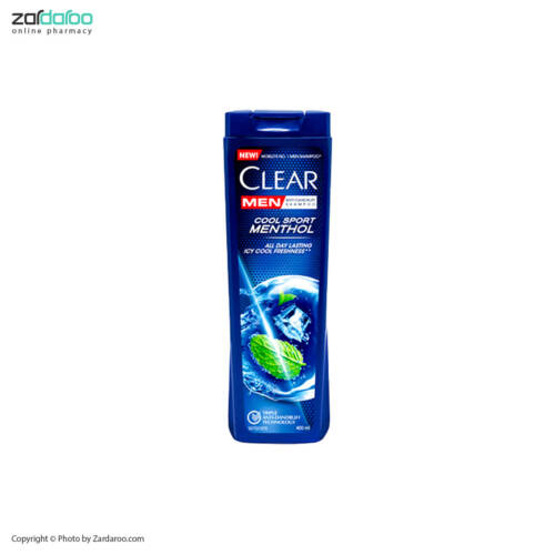 خنک کننده شامپو ضد شوره خنک کننده حاوی نعناع ویژه آقایان کلییر Clear