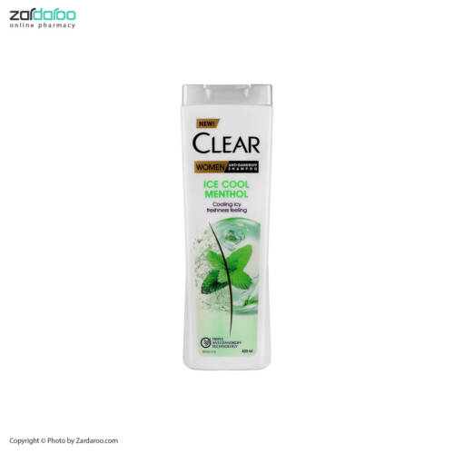 خنک کننده بانوان شامپو ضد شوره خنک کننده نعناعی ویژه بانوان کلییر Clear