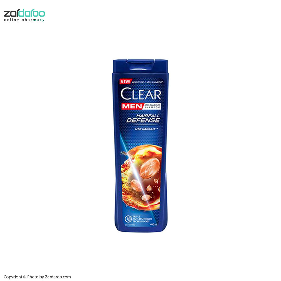 شامپو ضد شوره تقویت کننده برای موهای دارای ریزش ویژه آقایان کلییر Clear 4 شامپو ضد شوره تقویت کننده برای موهای دارای ریزش ویژه آقایان کلییر Clear