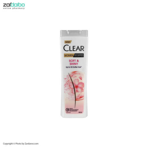 کلیر درخشان شامپو ضد شوره درخشان کننده و حالت دهنده مو بانوان کلییر Clear