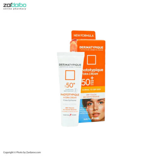 8885 فلوئید ضد آفتاب رنگ طبیعی مناسب پوست خشک SPF50 درماتیپیک Dermatypique