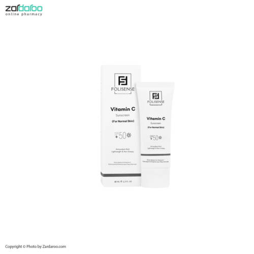 سسسسسسسسسس کرم ضد آفتاب روشن کننده ویتامین سی SPF50 فولی سنس FOLISENSE
