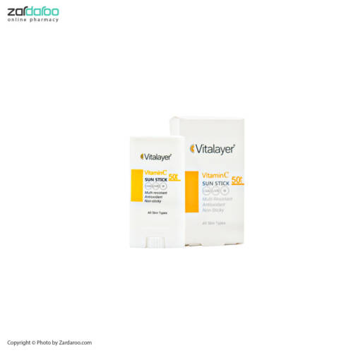 444 ضد آفتاب SPF50 استیکی ویتامین c ویتالیر Vitalayer