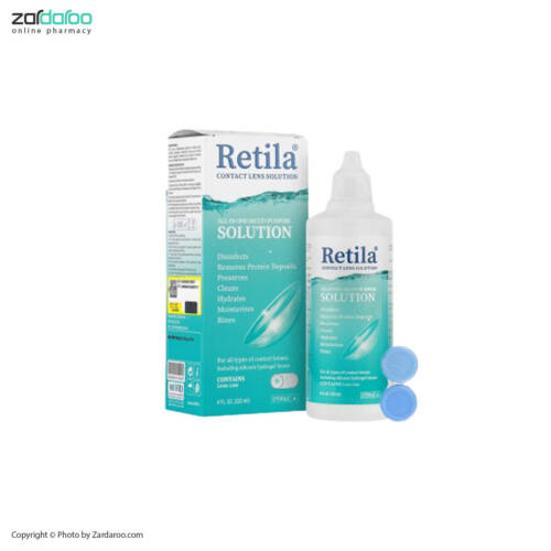 zardaroo product pic 2 محلول شستشو و نگهداری لنز رتیلا Retila