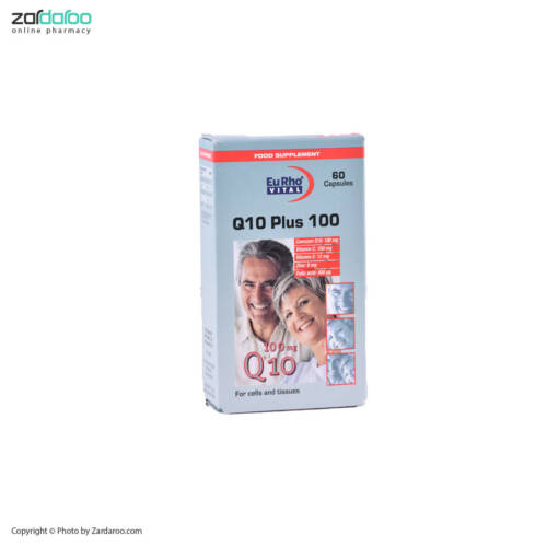 zardaroo product pic 4 کپسول ژلاتینی نرم کیوتن پلاس 100 میلی گرم یوروویتال Eurovital