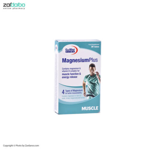 منیزیوم پلاس یورویتال قرص منیزیم پلاس 30 عددی یوروویتال EuRho Vital