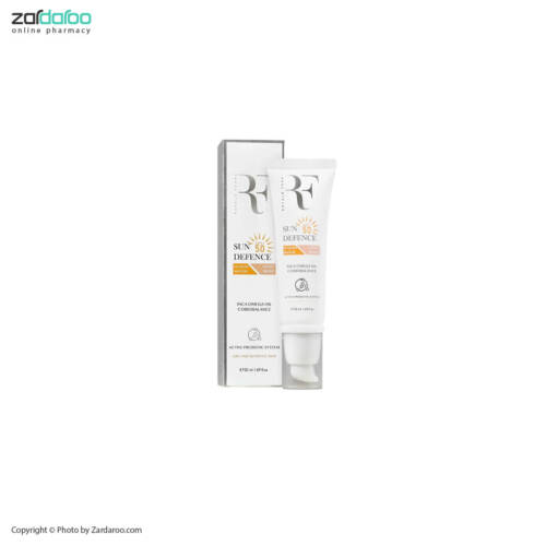 اراف کرم ضد آفتاب فیوژن واتر پوست خشک SPF50 بژ روشن آر اف RF
