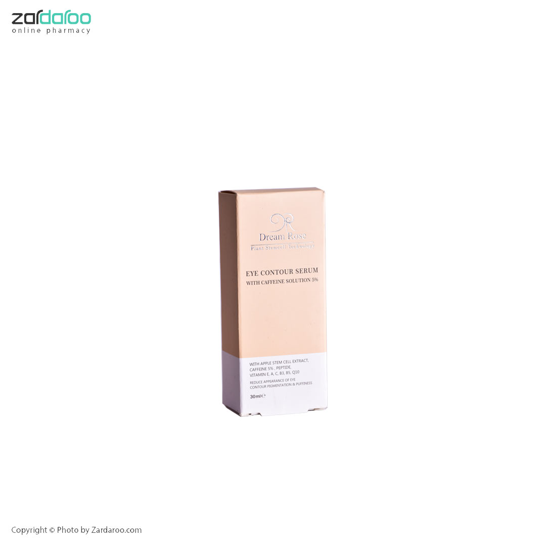 سرم دور چشم حاوی کافئین 5% دریم رز Dream Rose 4 سرم دور چشم حاوی کافئین 5% دریم رز Dream Rose