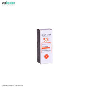 ضد آفتاب  SPF 50 فاقد رنگ پوست نرمال تا مختلط اسکن اسکین SCAN SKIN