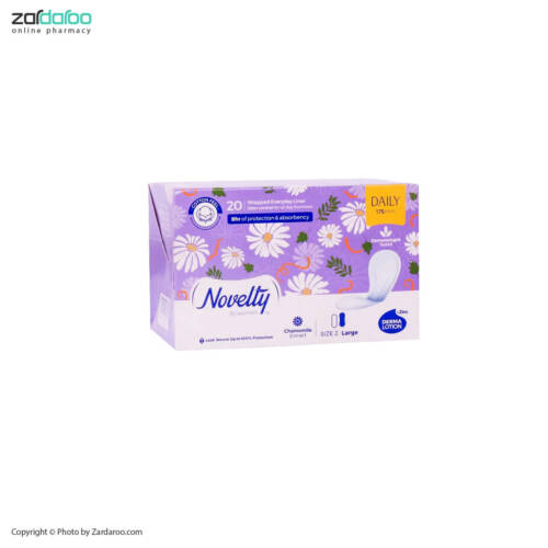 ناولتی پد روزانه پد بهداشتی روزانه سایز بزرگ با رایحه طبیعی ناولتی novelty
