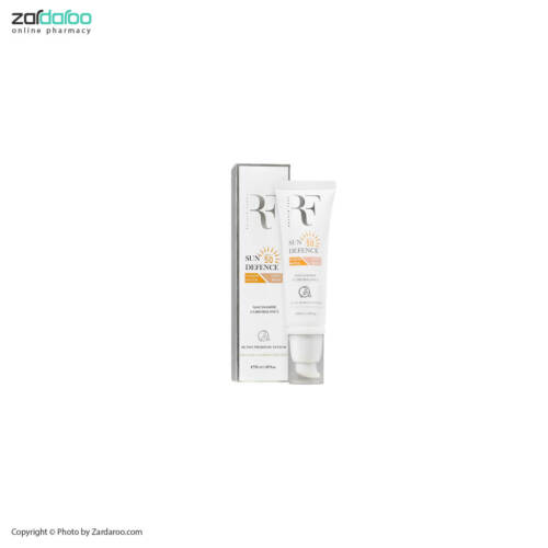 چرب3 كرم ضد آفتاب فیوژن واتر بژ روشن اس پی اف 50 پوست چرب و مختلط 50 میلی لیتر آر اف rf