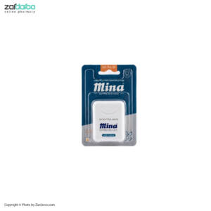 نخ دندان متراکم مینا با موم طبیعی و طعم اکالیپتوس مدلCOMPRESSED مینا Mina