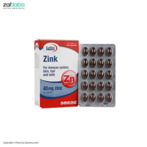 کپسول نرم ژلاتینی 60 عددی زینک 40mg یوروویتال Eurho Vital