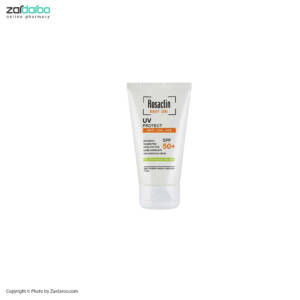کرم ضد آفتاب SPF50 بی رنگ  پوست چرب و مختلط رزاکلین Rosaclin